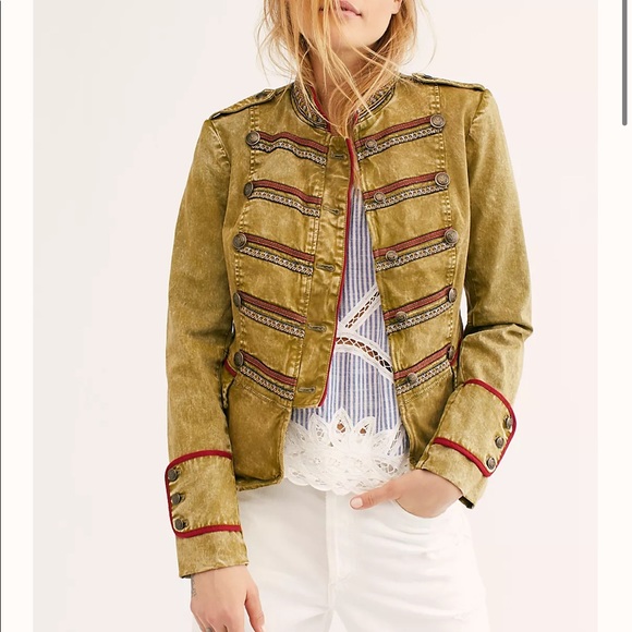 Free People Naomi Structured Military Jacket - Picture 2 of 4
